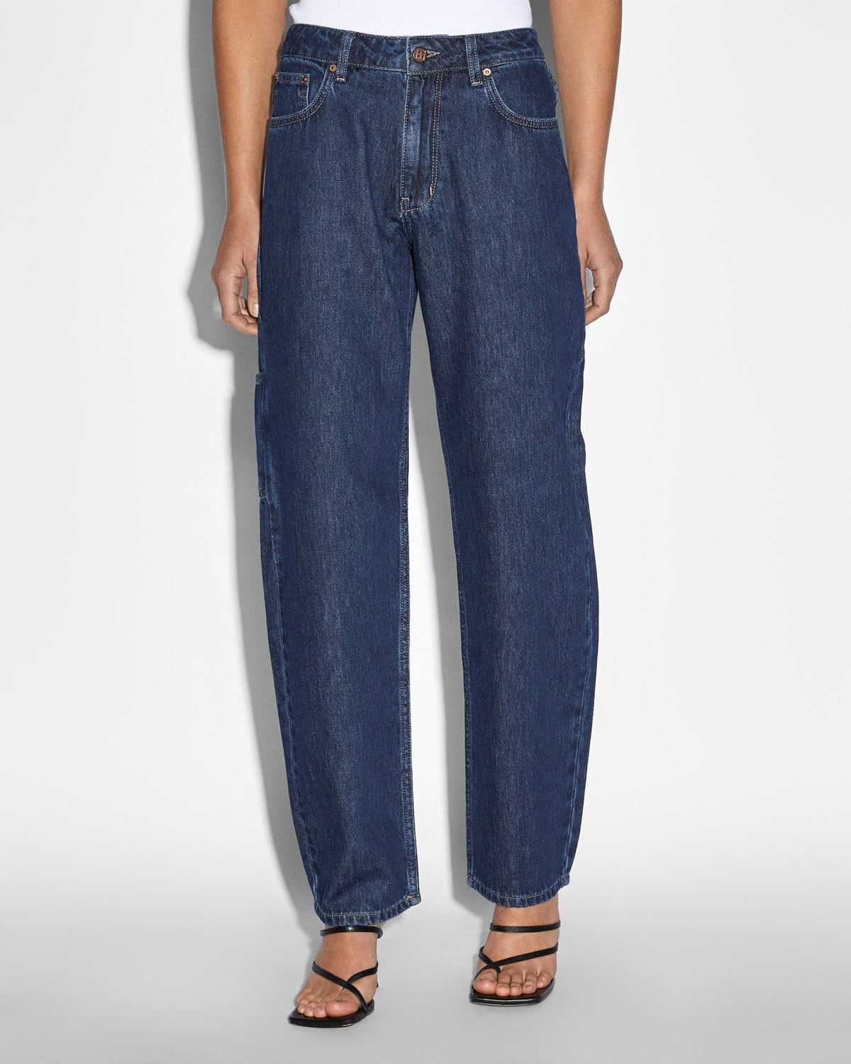 Womens Brooklyn Carpenter Legacy Straight Denim Jeans - Denim