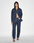 Womens Brooklyn Carpenter Legacy Straight Denim Jeans - Denim
