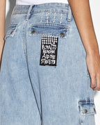 WOMENS LOW RIDER CARGO AUTHENTIK DENIM JEANS