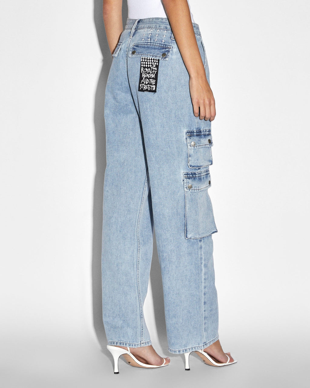 WOMENS LOW RIDER CARGO AUTHENTIK DENIM JEANS