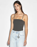 WOMENS ARISE TUBE BODYSUIT CHARCOAL FASHION TOPS