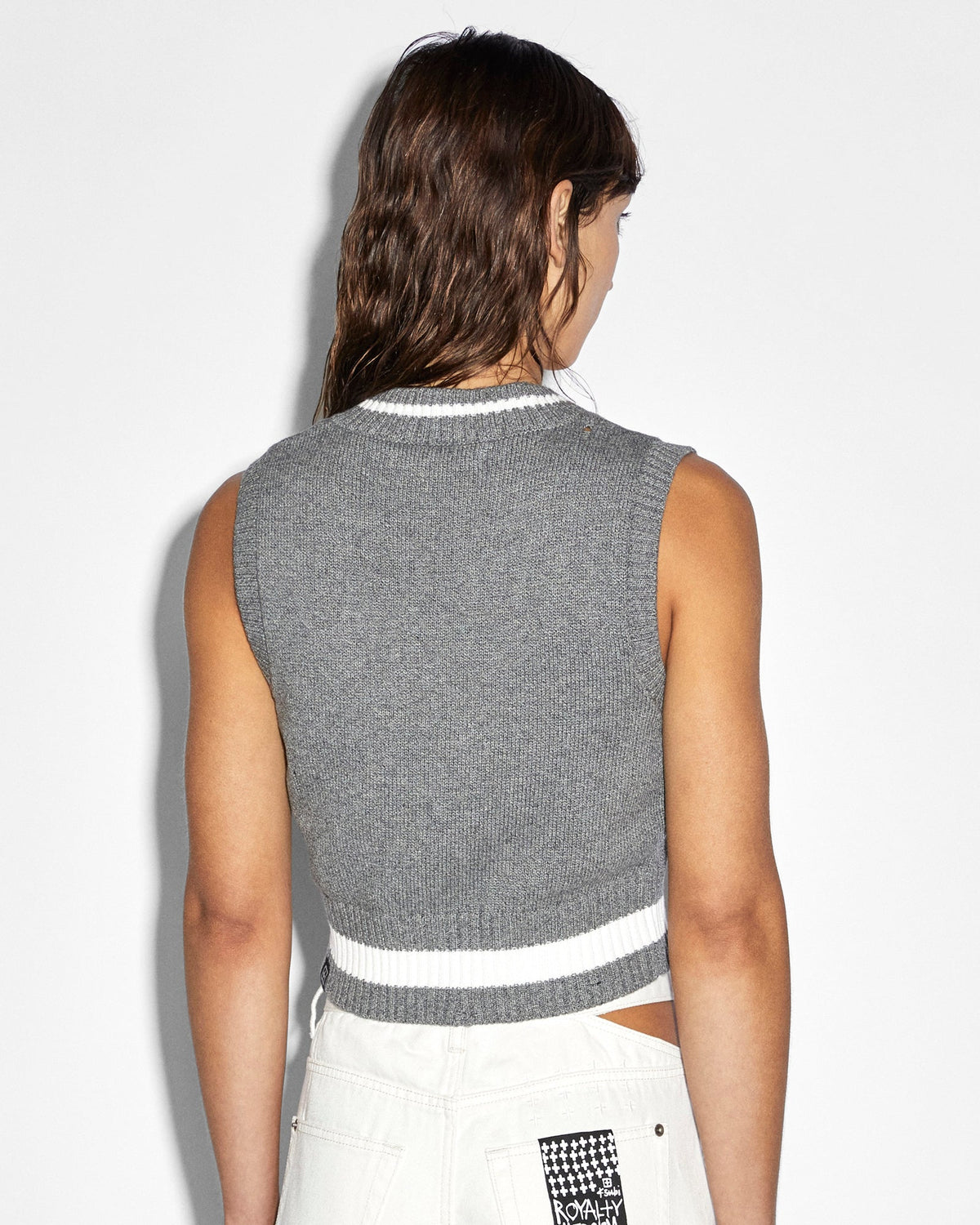 SKIPPER VEST GREY MARLE