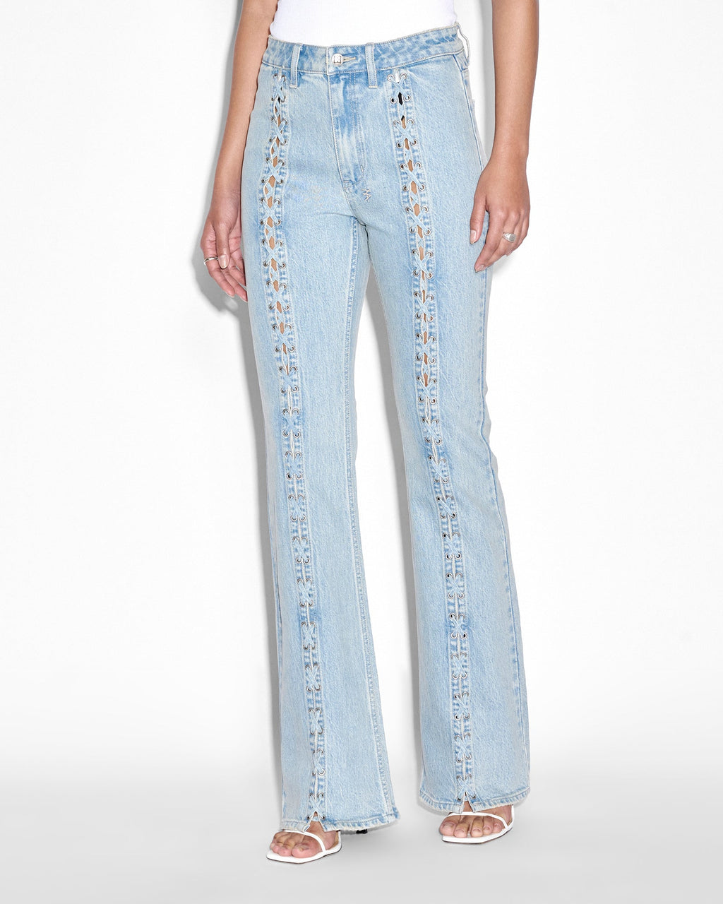 WOMENS SOHO DOVE LACED DENIM JEANS