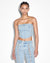 WOMENS  BUSTIER DOVE LACED FITTED FASHION TOPS