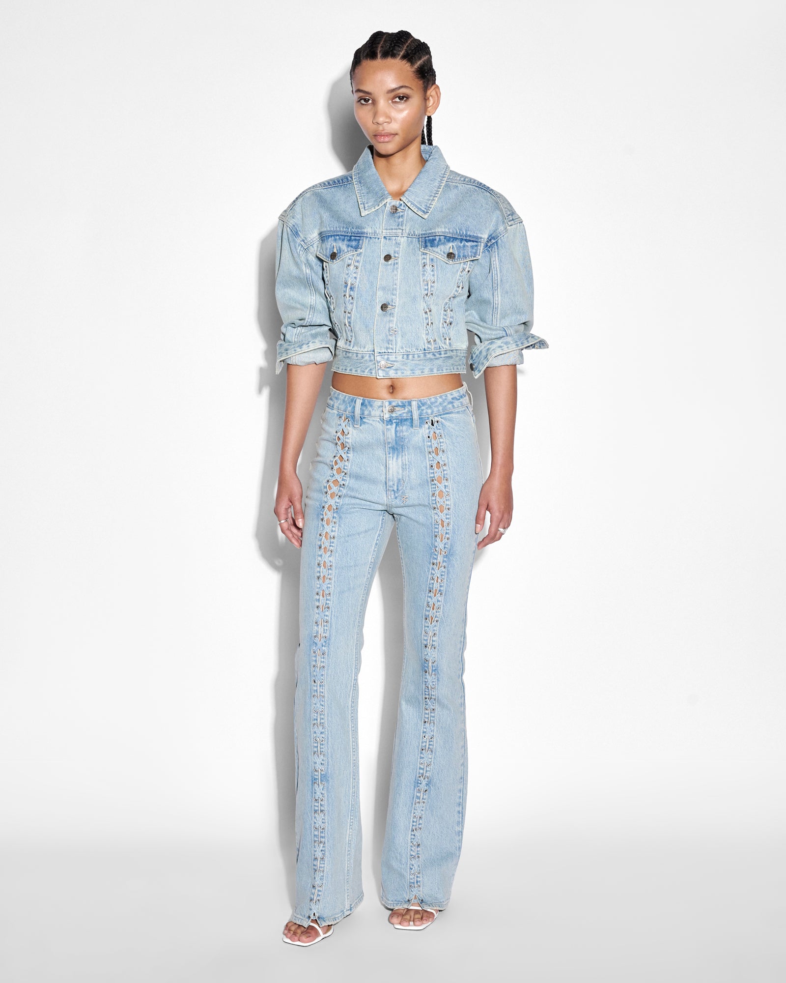 WOMENS  BILLIE JACKET DOVE LACED OVERSIZED JACKETS