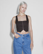 WOMENS REBEL TOP UMBER FASHION TOPS