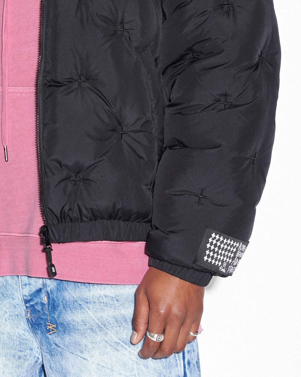 MENS FLIGHT PUFFER JACKET BLACK JACKETS