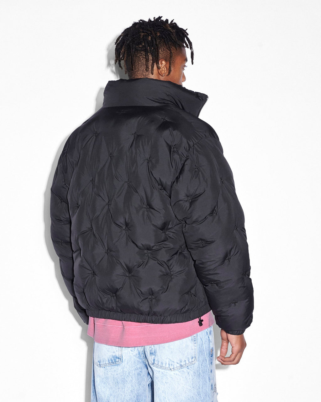 MENS FLIGHT PUFFER JACKET BLACK JACKETS