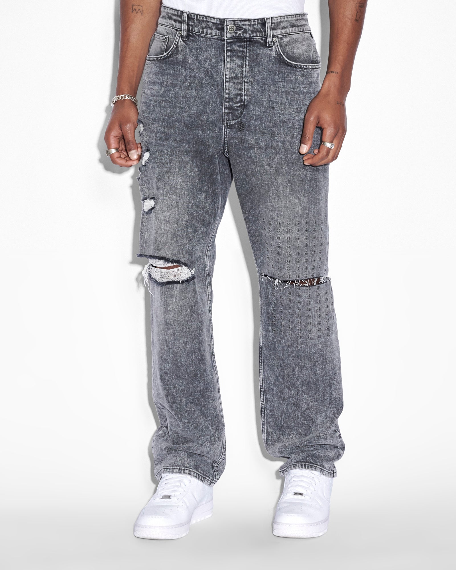 MENS ANTI K KRETE RELAXED DENIM JEANS