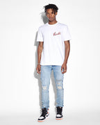 Mens Autograph Kash Ss Tee Space White Regular Tees - White