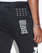 MENS VAN WINKLE GHOSTED ANGELS DENIM JEANS
