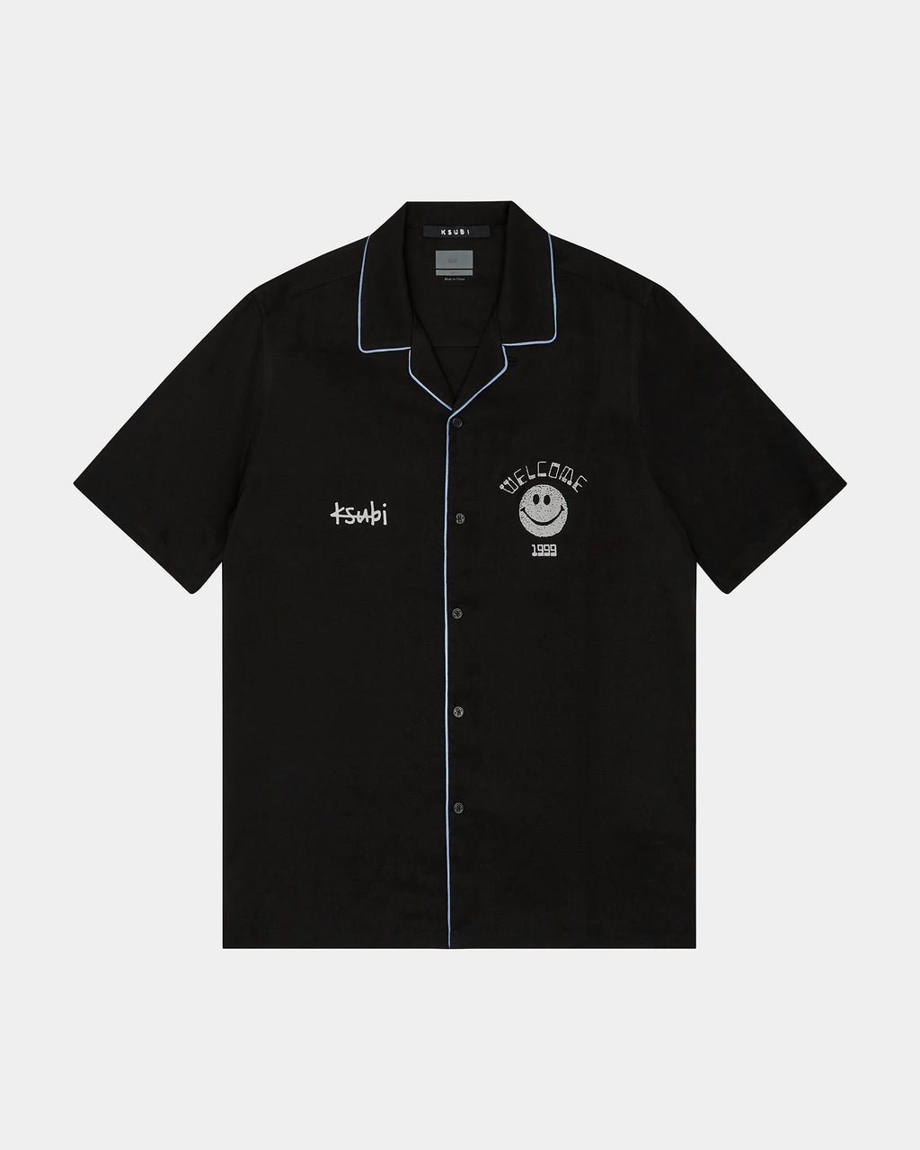 MENS ZINE RESORT SS SHIRT BLACK SHIRTS