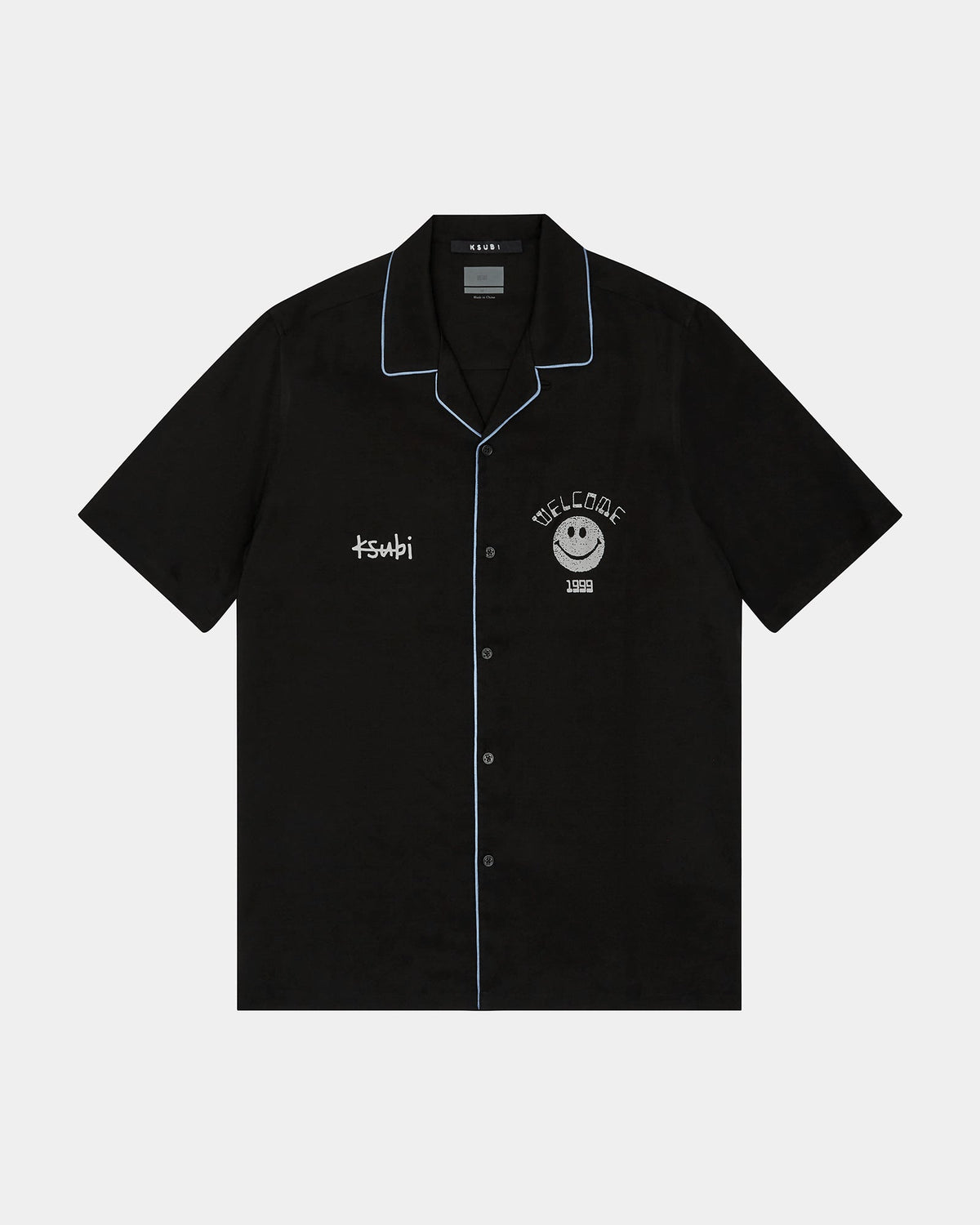 MENS ZINE RESORT SS SHIRT BLACK SHIRTS