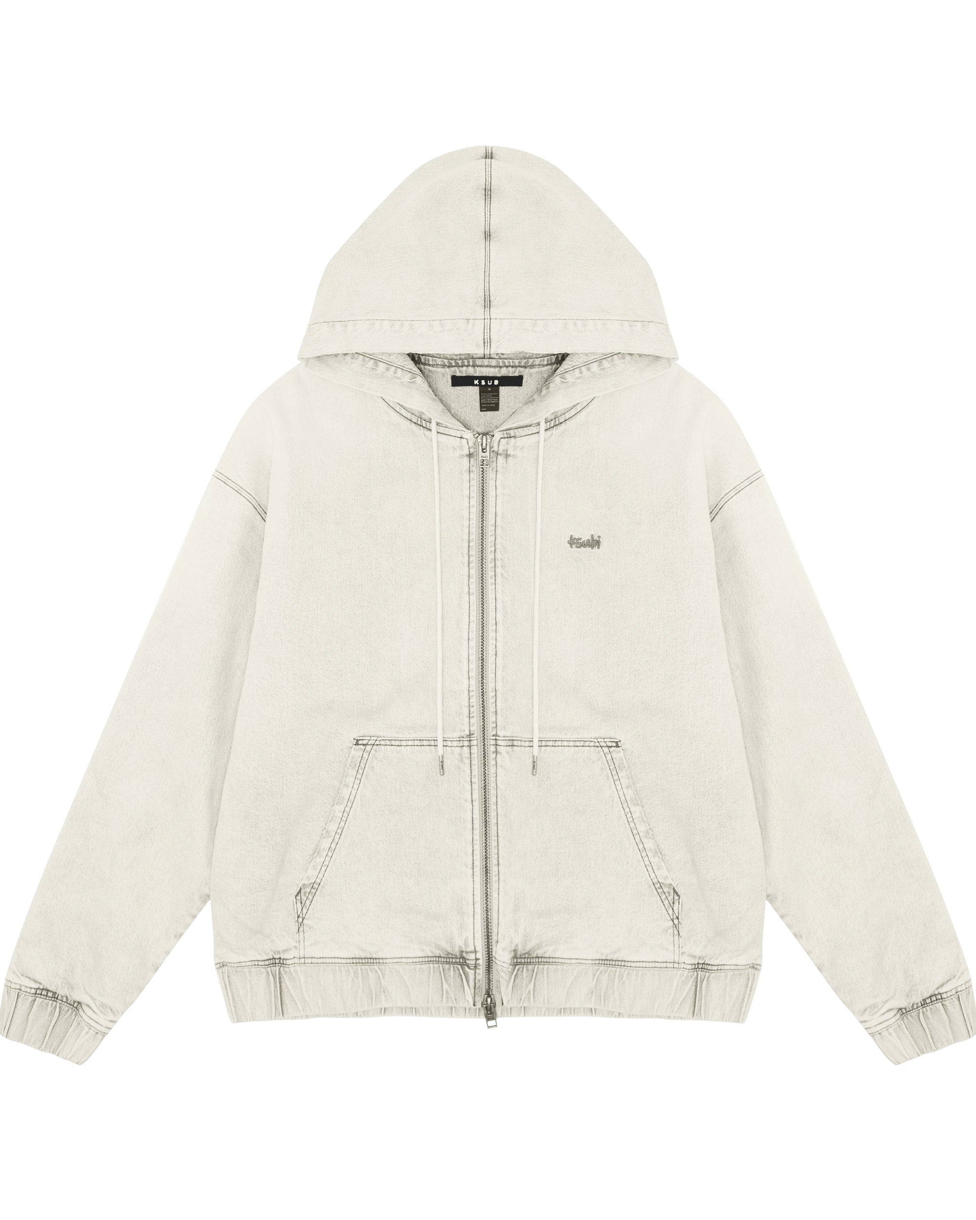 MENS  ZIPPED DENIM HOODIE PLUTO OVERSIZED JACKETS