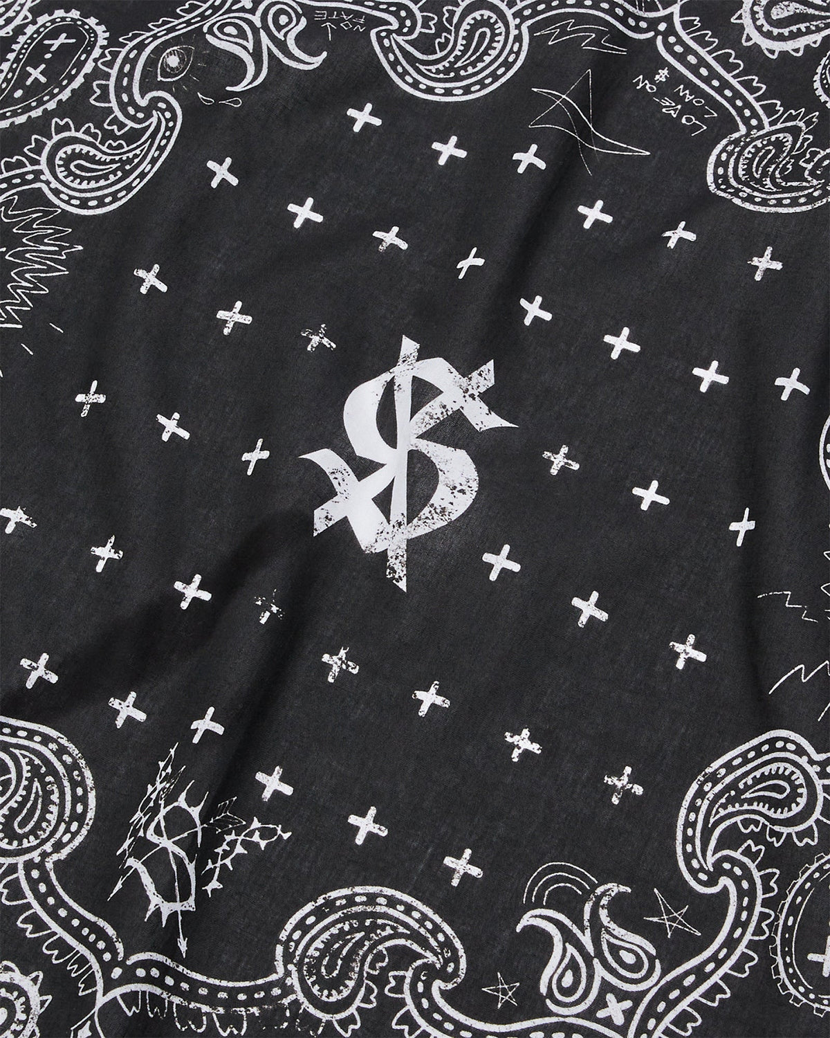 GHOSTED BANDANA BLACK/WHITE ACCESSORIES