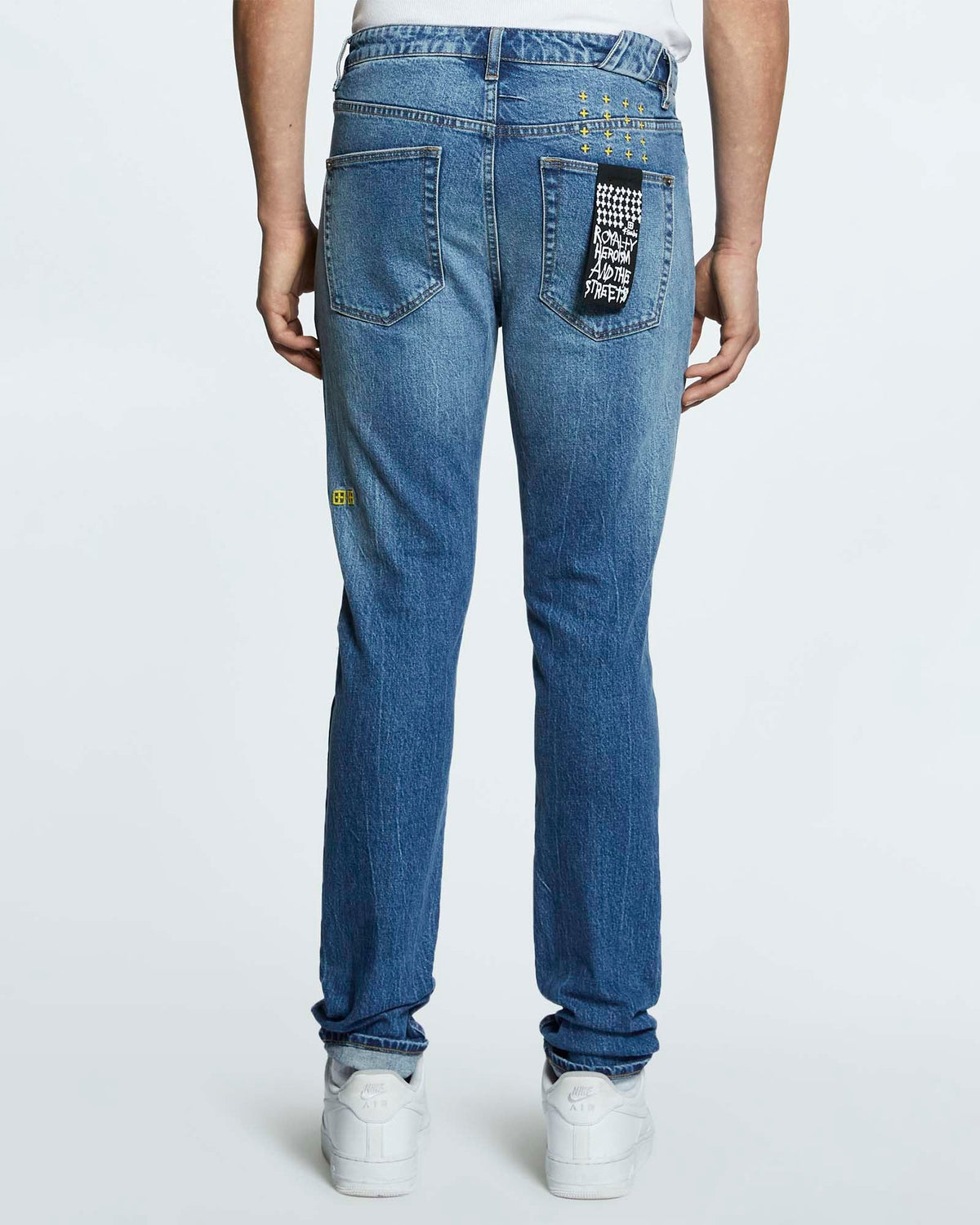 MENS CHITCH HERO YELLOW DENIM JEANS