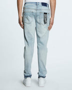 Mens Wolfgang Ghosted Tapered Denim Jeans - Denim