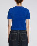 WOMENS CYBER SS KNIT TOP COBALT KNITWEAR