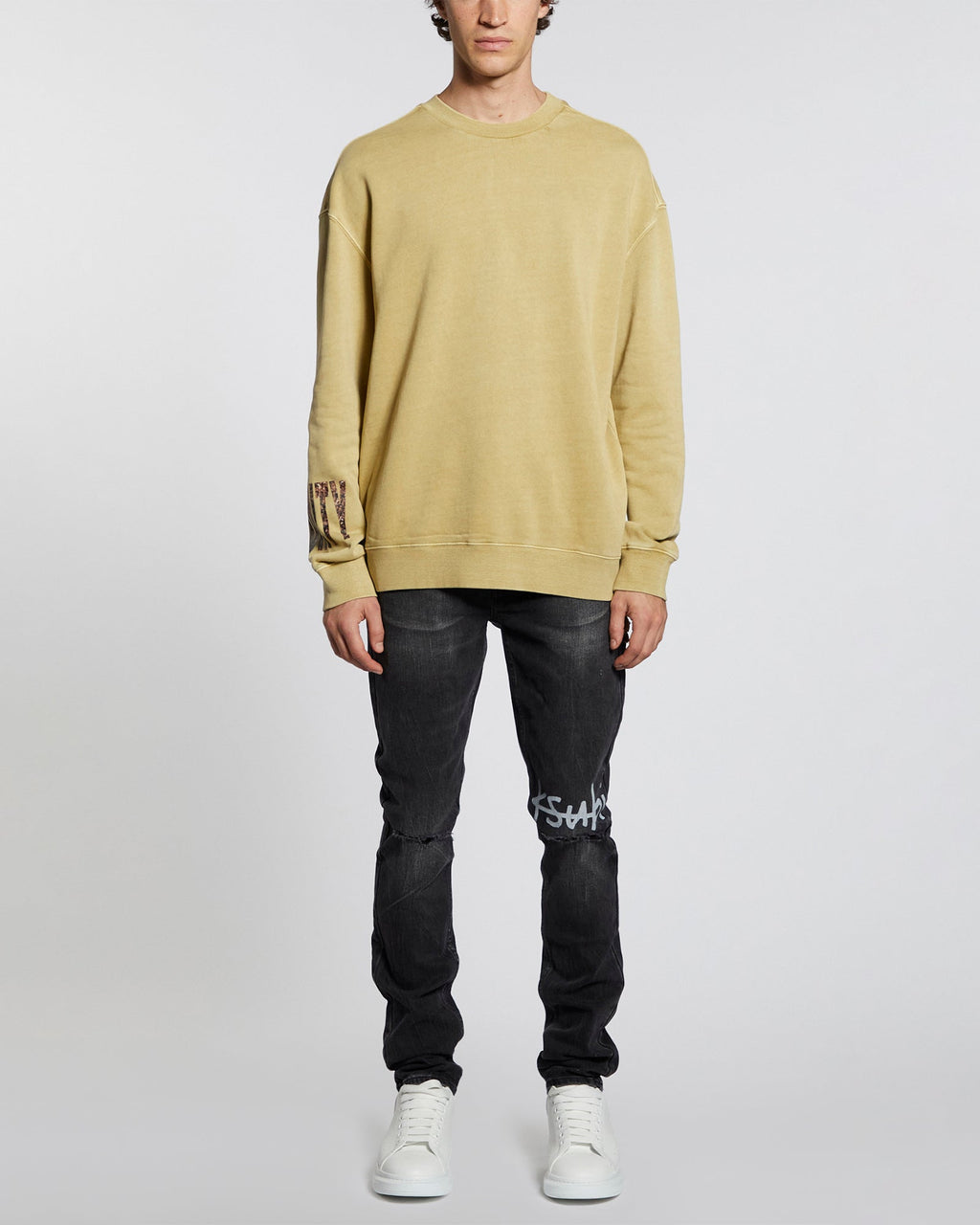 MENS CROWDED KASH CREW PATROL FLEECE
