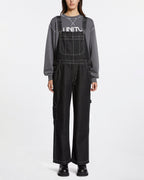 Womens Easy Overalls Midnight Oversized Jumpsuits - Black
