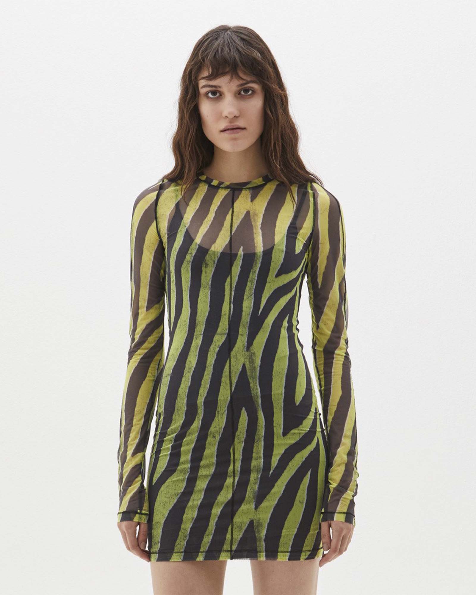 THE ANIMAL LS MESH DRESS