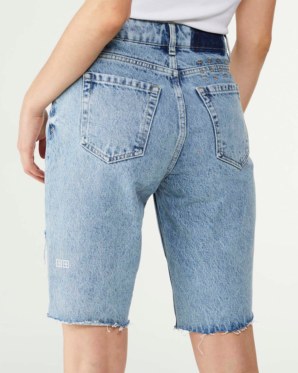 Womens App Laye Short Overkast Slim Walkshorts - Denim