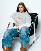 MENS STINGER BIGGIE SS TEE GREY MARLE TEES