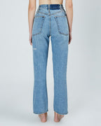 WOMENS CHLO WASTED REMIXED DENIM JEANS