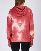 Womens Super Nature Hoodie Red Dye Regular Fleece - Red