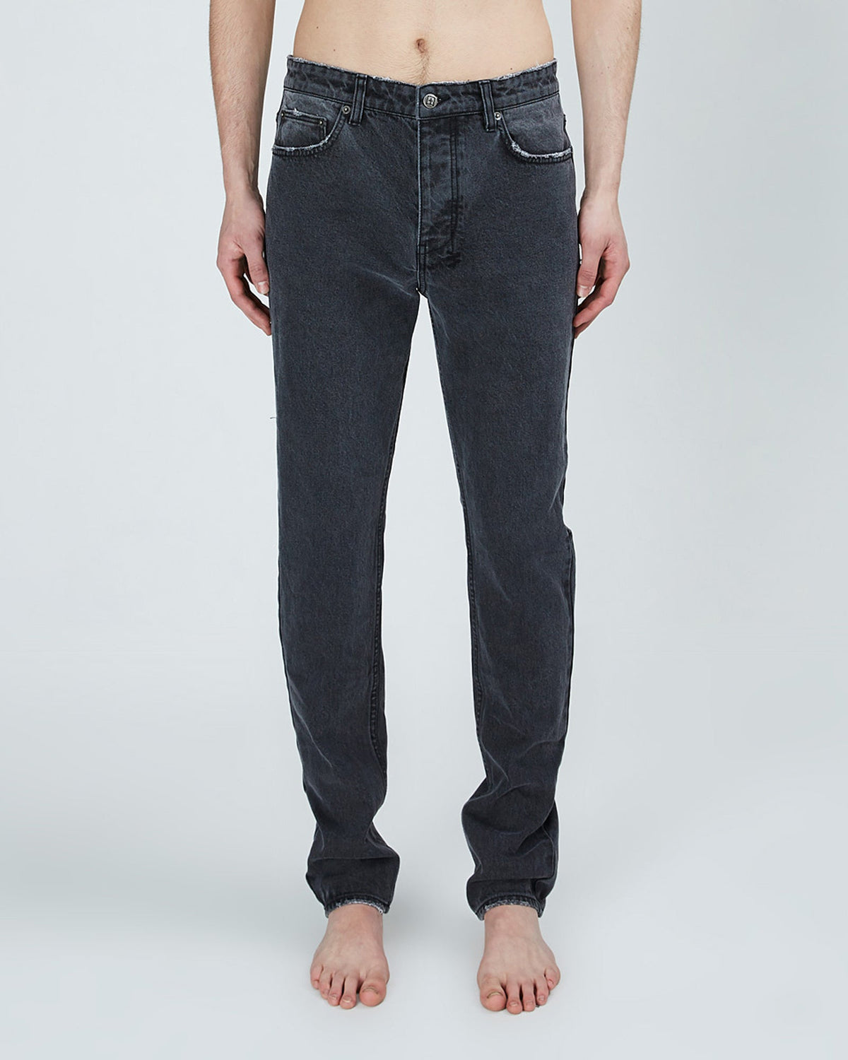 Mens Chitch Cement Slim Denim Jeans - Grey