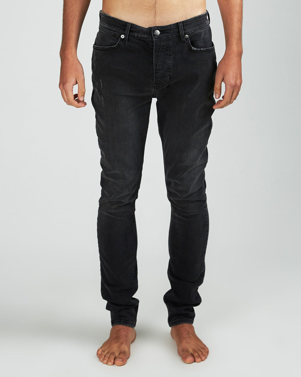Mens Van Winkle Rookie Skinny Denim Jeans - Black