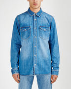 Mens De Nimes Shirt Young American Shirts - Denim