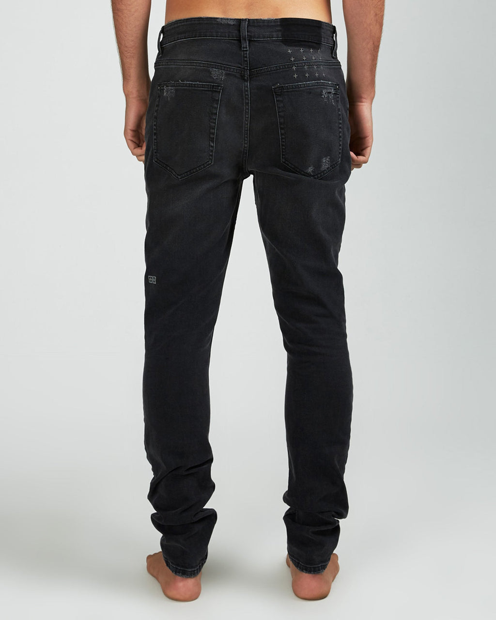 Mens Van Winkle Rookie Skinny Denim Jeans - Black