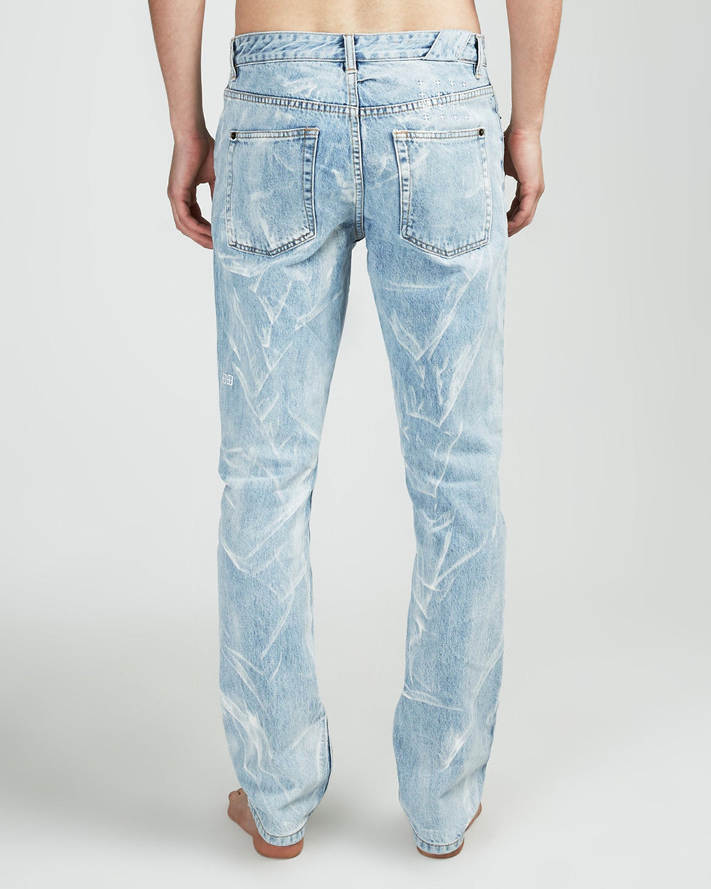 Mens Chitch Electric Marble Slim Denim Jeans - Denim