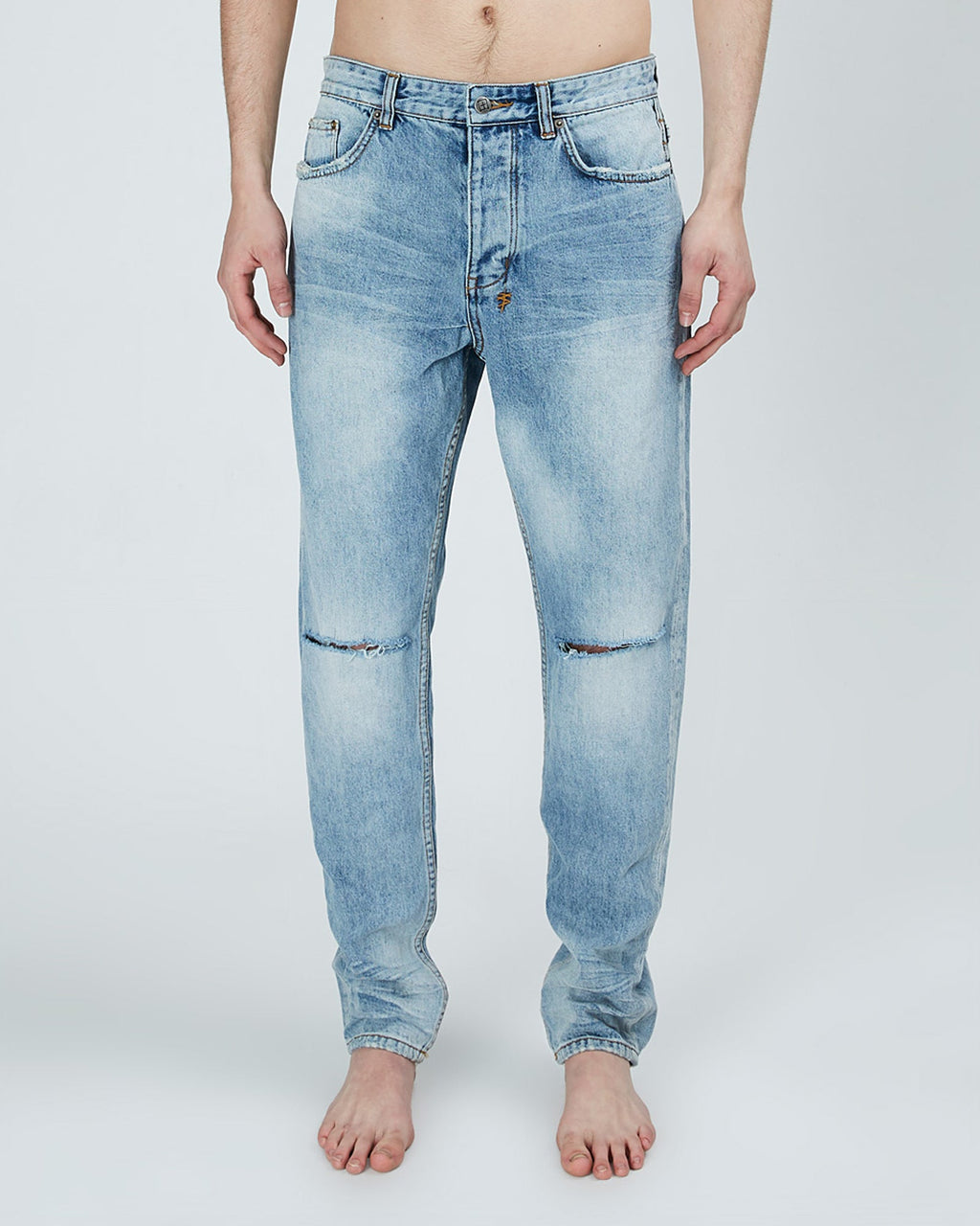 MENS WOLFGANG MORTAL SLASH DENIM JEANS