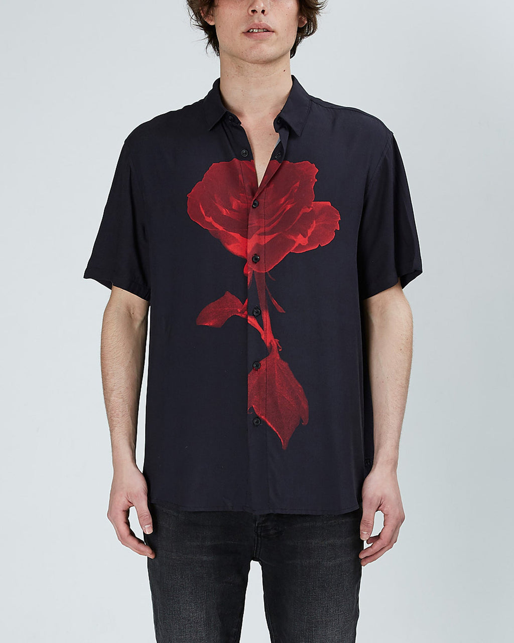 MENS NO DAISY SS SHIRT BLACK SHIRTS