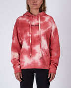 Womens Super Nature Hoodie Red Dye Regular Fleece - Red