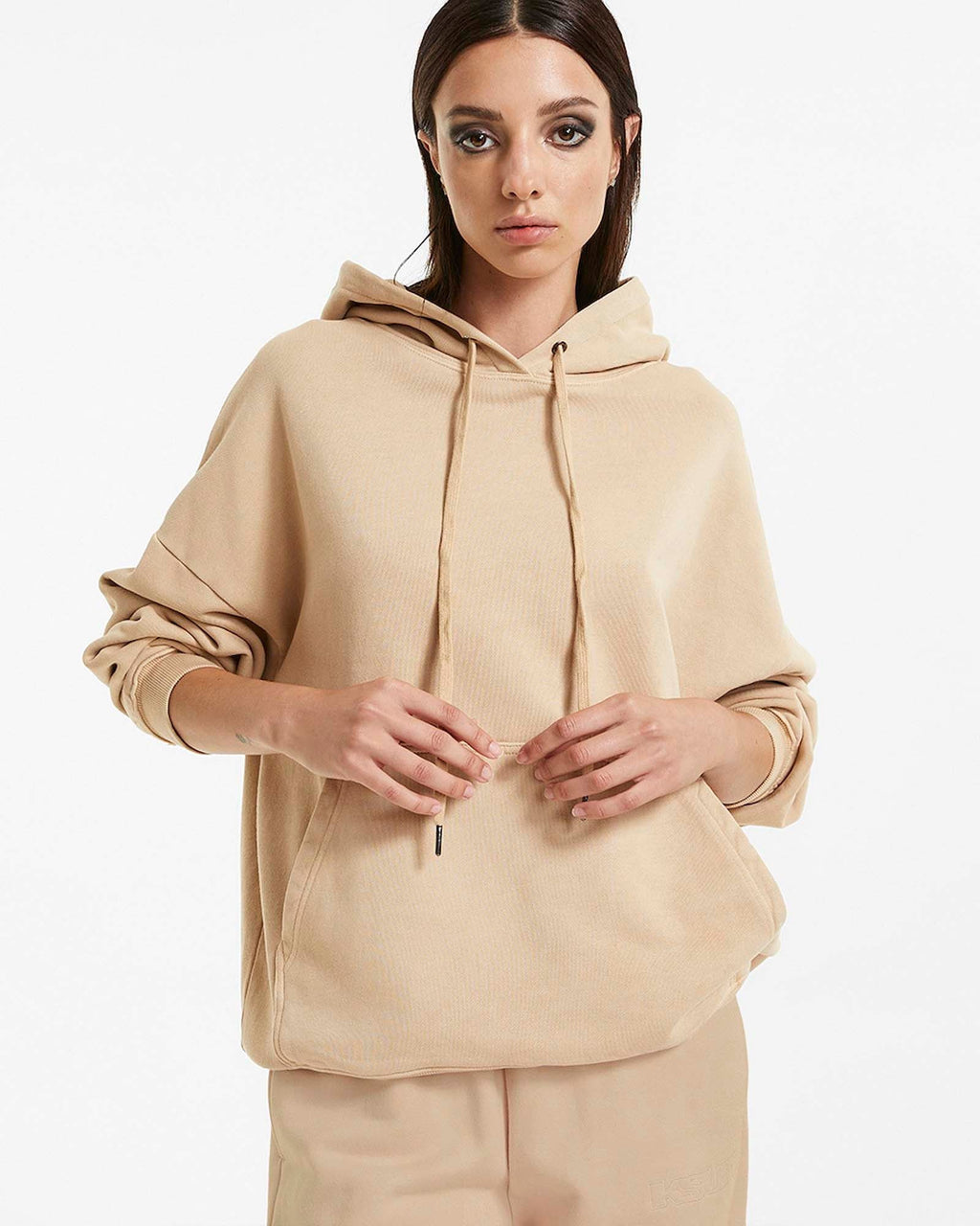 WOMENS 3 X 4 OH G HOODIE LATTE FLEECE