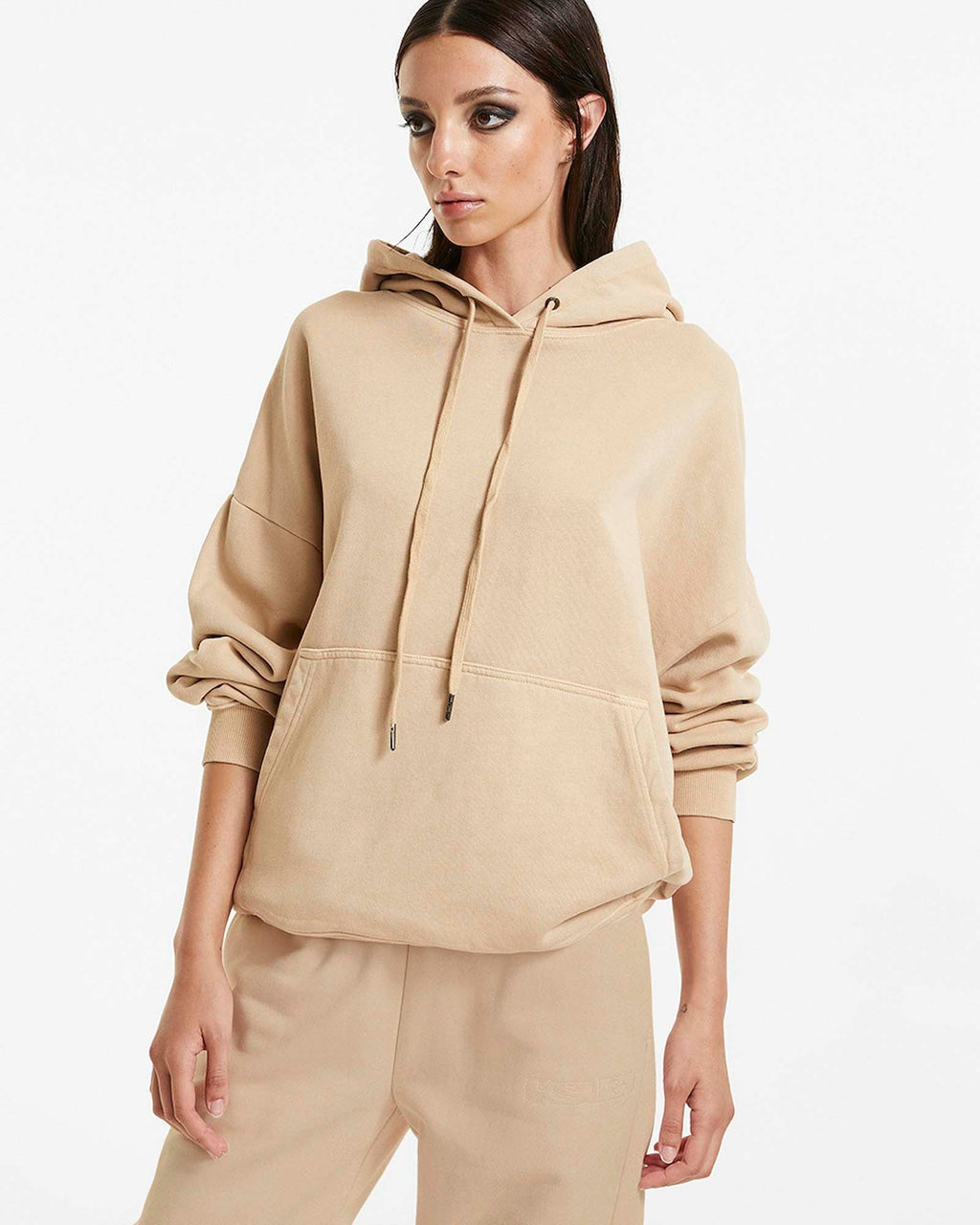 WOMENS 3 X 4 OH G HOODIE LATTE FLEECE