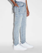 MENS VAN WINKLE SKRIBED BLU DENIM JEANS