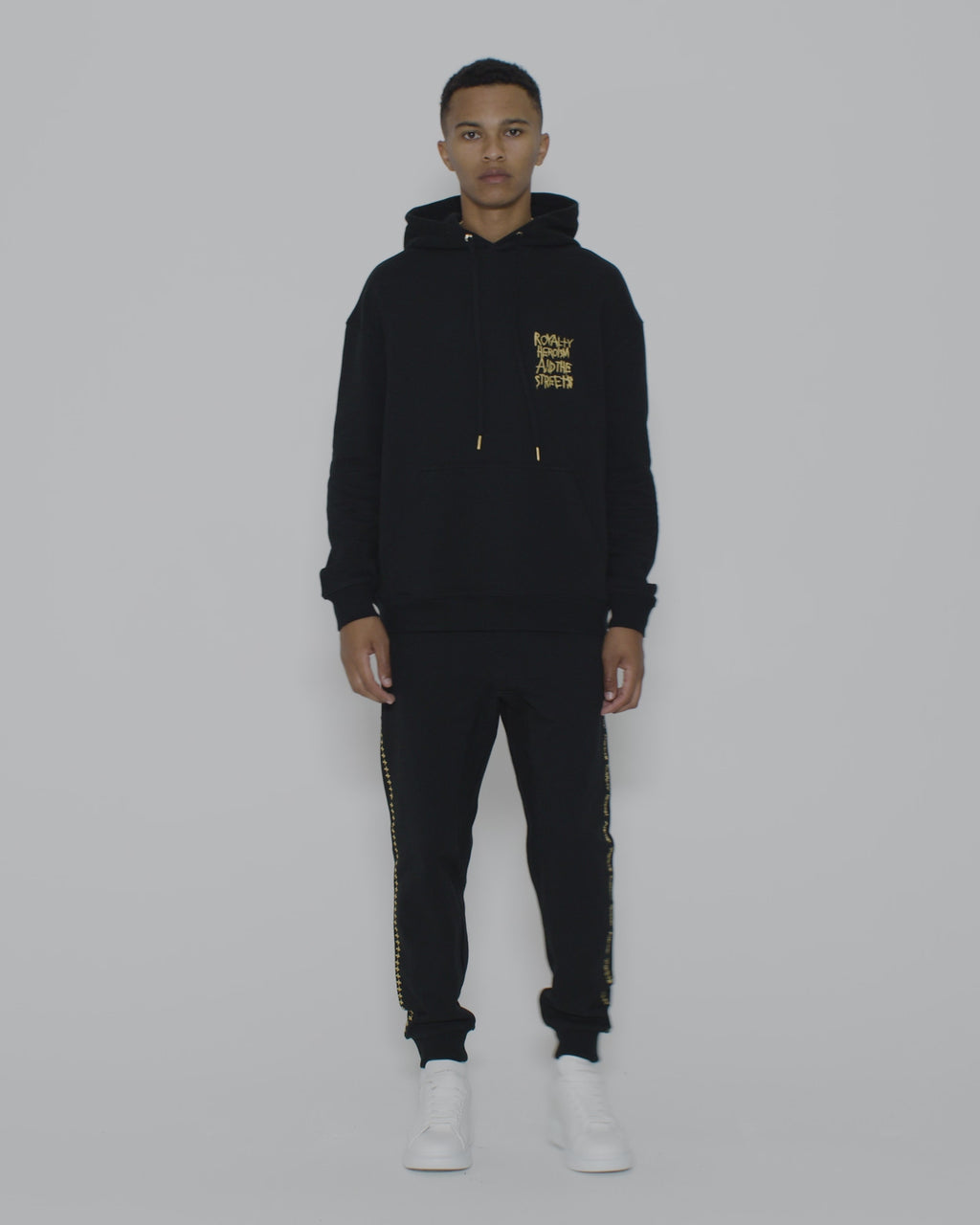 Mens Ksubi 23 Biggie Hoodie Jet Black Oversized Fleece - Black